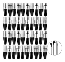 Comprar Kit 20 Xlr Fêmea + 20 Xlr Macho 3 Pinos Niquelados Roxtone