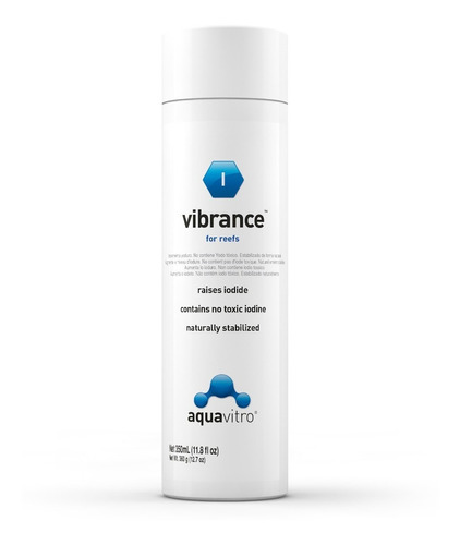 Aquavitro Vibrance 350ml Iodo Liquido Acuario Marino 