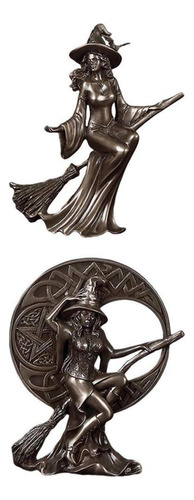De De 2 Piezas, Escultura De Brujer, Decoración De Estatua