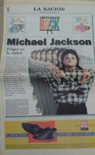 Suplemento La Nación Historia Rock 09/1993 Michael Jackson