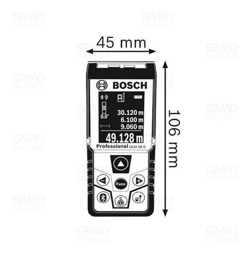 Imagem 6 de 6 de Trena Laser Medidor Distância Bluetooth Glm 50c Bosch