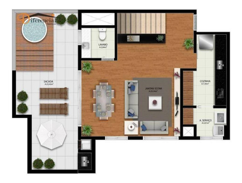 Imagem 24 de 24 de Cobertura À Venda, 149 M² Por R$ 1.518.000,00 - Mercês - Curitiba/pr - Co0147
