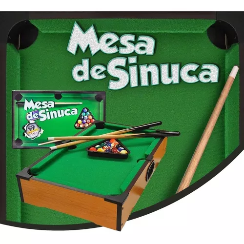 Jogo de Bilhar de Mesa Portátil Mini