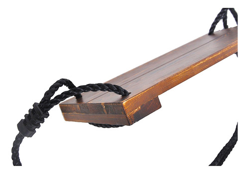 Asiento De Columpio De Madera Con Cuerda Colgante, Asiento