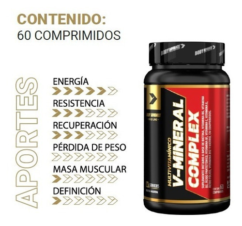 Imagen 5 de 9 de Whey Protein + Multivitamínico Body Advance