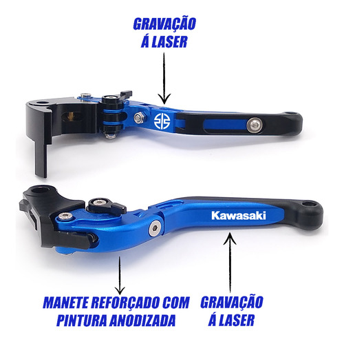 Manete Personalizado A Laser Z650 Z700 Z800 Z900 Z1000