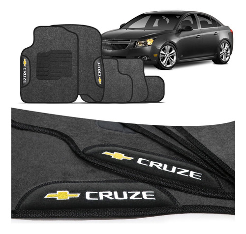 Tapete Cruze 2011 2012 Carpete Grafite Com Logo Bordado Gm