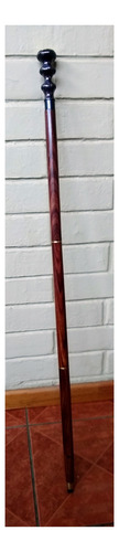 Bastón Estilo Victoriano, Madera, Tres Piezas, Con Reloj. Jp