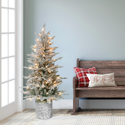 Árbol De Navidad Artificial Preiluminado 135 Cm 70 Luces