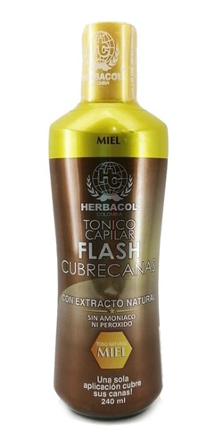 Tonico Capilar Flash Cubrecanas Miel He - mL a $195