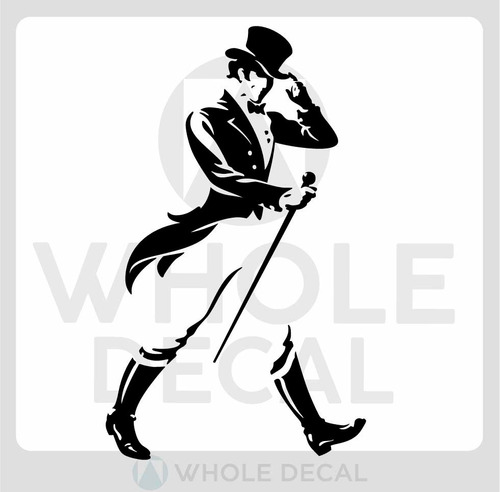 Johnnie Walker Logo Calco Decal Apto Exteriores X3 Unidades