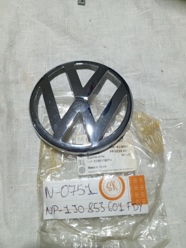 Emblema Delantero De Parrilla Para Golf Original Volkswagen