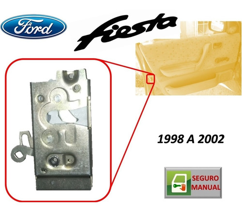 98-02 Ford Fiesta Cerradura Manual Puerta Delantera Izq.