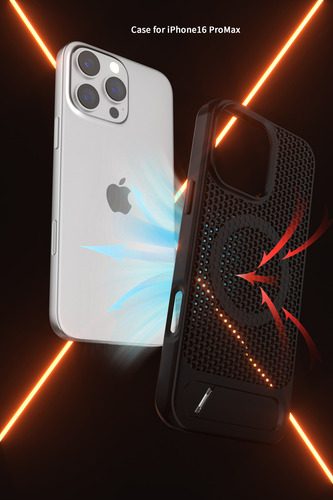 Para Apple 16/15 Honeycomb Heat Dissipation Magnetic Shell