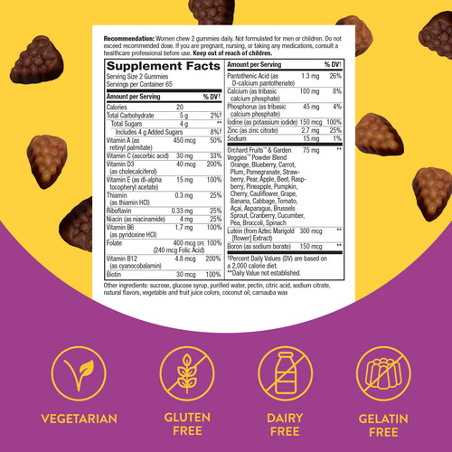 Multivitamínico Nature's Way Alive! Gomas Femininas Com Mais