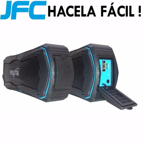 El Mejor Parlante Portatil Nisuta Con Bluetooth Y Power Bank