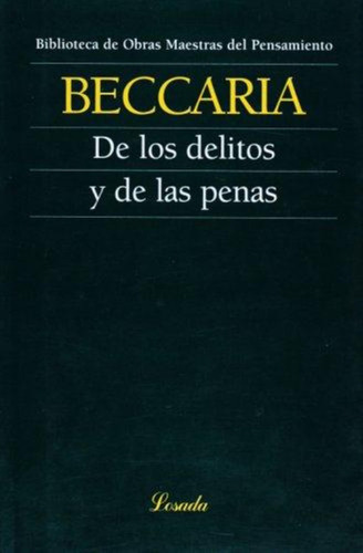 De Los Delitos Y De Las Penas