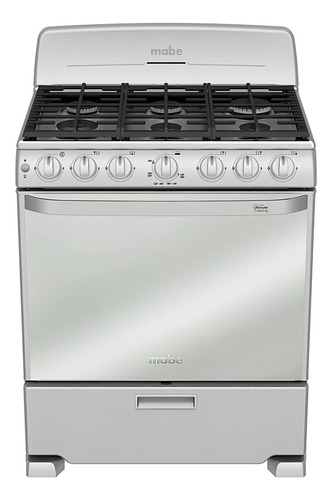 Cocina Mabe DiseñoEM7659BFI color plata mercury con puerta ciega 127V