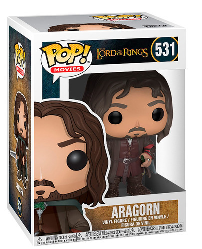 Figura De Accion Aragorn 531 El Señor De Los Anillos Funko Pop Movies 