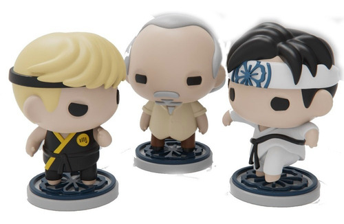 Imagen 1 de 5 de Combo 3 Muñecos Karate Kid Figura Para Pintar Plakit