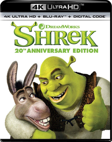 Shrek 25 Aniversario Derbez Pelicula 4k Ultra Hd + Blu-ray