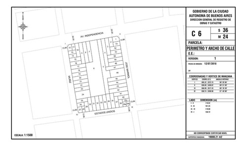Venta Lote Esquina 1.400m2 Vendibles Av Indep.4200