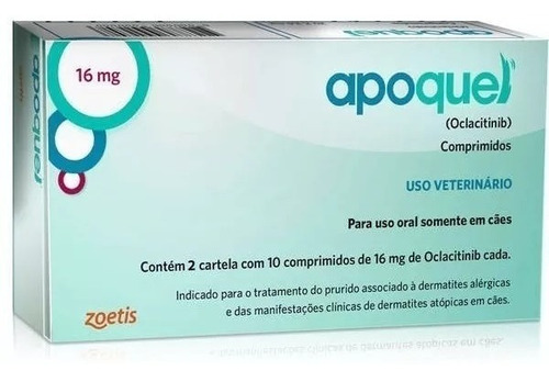 Imagem 1 de 2 de Apoquel Dermatológico Cães 16 Mg