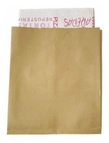 Imagen 3 de 3 de Bolsas Para Pizza Con Papel Vegetal Incluido (25 Unidades)
