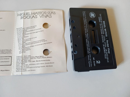 Miguel Mateos Zas Rockas Vivas Cassette Reedicion 1994 Exe Estándar