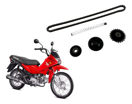 Kit Tensor Corrente De Comando E Mola Tensor Pop 110i