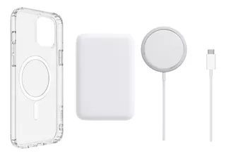 Kit Funda + Batería + Cargador Magsafe Para iPhone