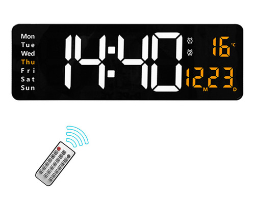 Reloj De Pared Digital Led Grande Y Moderno Para Exteriores