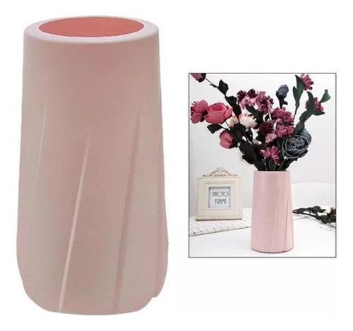 H Jarrón Con Flores Artificiales, Arreglo Decorativo, 30 Cm
