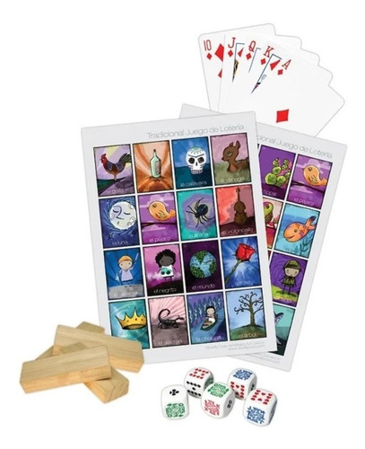 Novelty Set De Juegos 3 En 1 Poker Loteria Y Torre De Madera