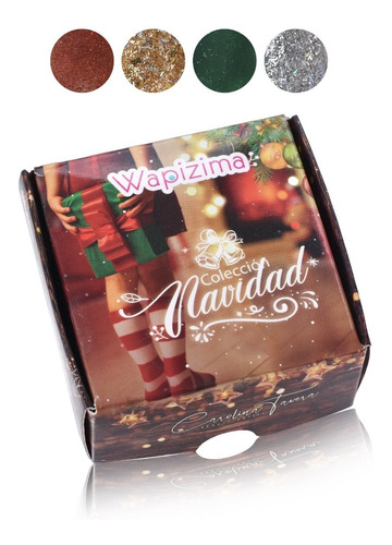 Coleccion Acrilicos Uñas Wapizima 4 Navidad