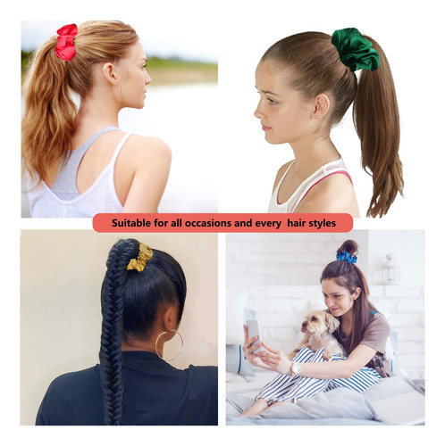 Paquete De 60 Gomas Para El Cabello, Beevines, Gomas Para El