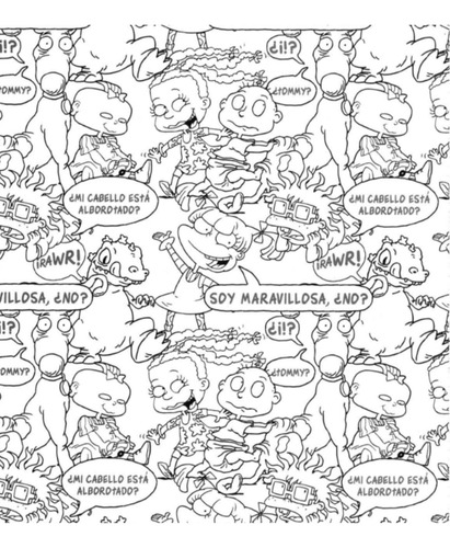 Libro Para Colorear Anti Estrés Imprimible Rugrats