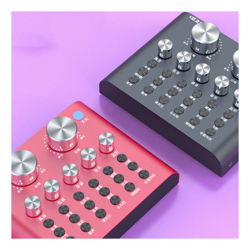 Yi Tarjeta De Sonido V8, Mezclador De Audio, Interfaz De