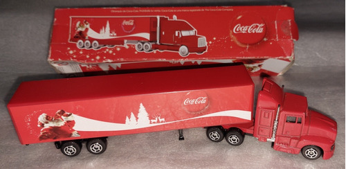 Camion Coca Cola Navidad Metal Y Plástico 18,5 Cm De Largo