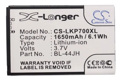 Bateria Para LG Bl-44jh Vs415 Wine Eac61839001 Eac61839006