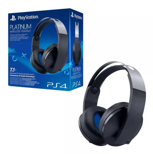 Auriculares inalámbricos Sony Playstation Platinum con sonido envolvente  7.1 PS4