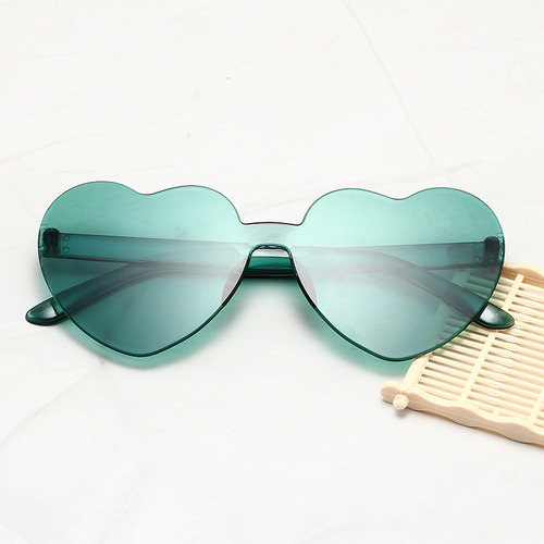 Gafas De Sol Unisex Con Protección Uv400 En Forma De Corazón