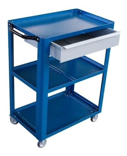 Imagem 1 de 3 de Carrinho Porta Ferramentas 1 Gaveta P/ Mecanica Preto Fercar