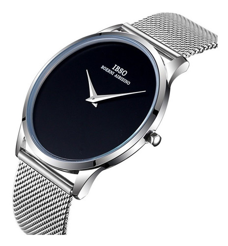 Reloj Ibso Ultra Fino Black And Silver Space Moda 2019