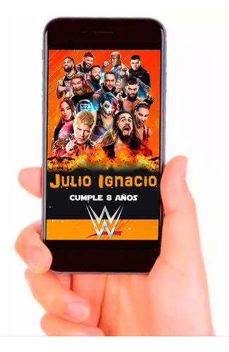 Video Invitación Wwe Cumpleaños