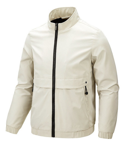 Primavera Chaqueta De Cuello Mao Casual Fina For Hombre