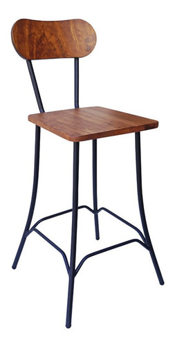 Banco Ouzo Asiento Cuadrado Respaldo En Madera Marca Durex