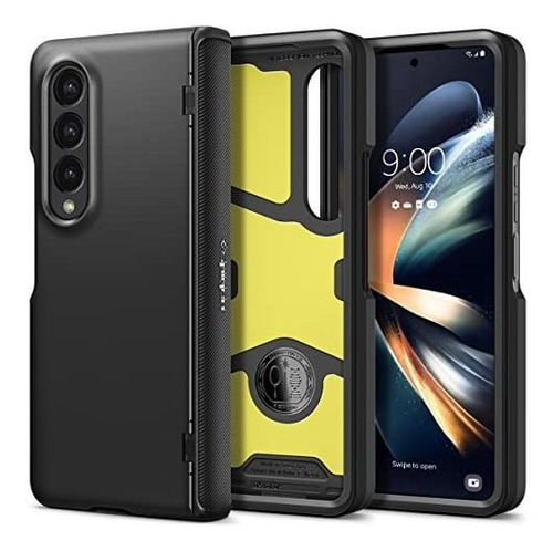 Funda Para Samsung Z Fold 4 Spigen Slim Armor Pro Negro 