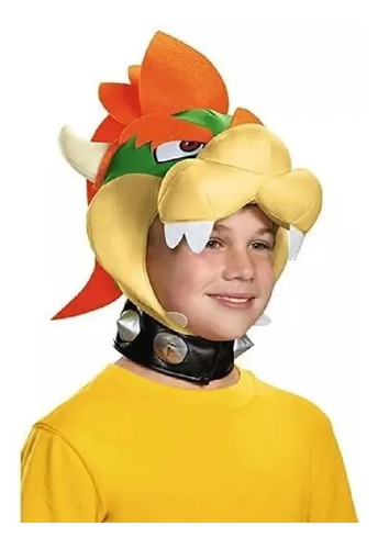 Disfraz Gorro Bowser Para Niño Excelente Calidad Amarillo Unitalla