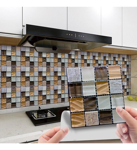 Pegatinas Autoadhesivas S 9012 Para Azulejos De Cristal, 10 Color C